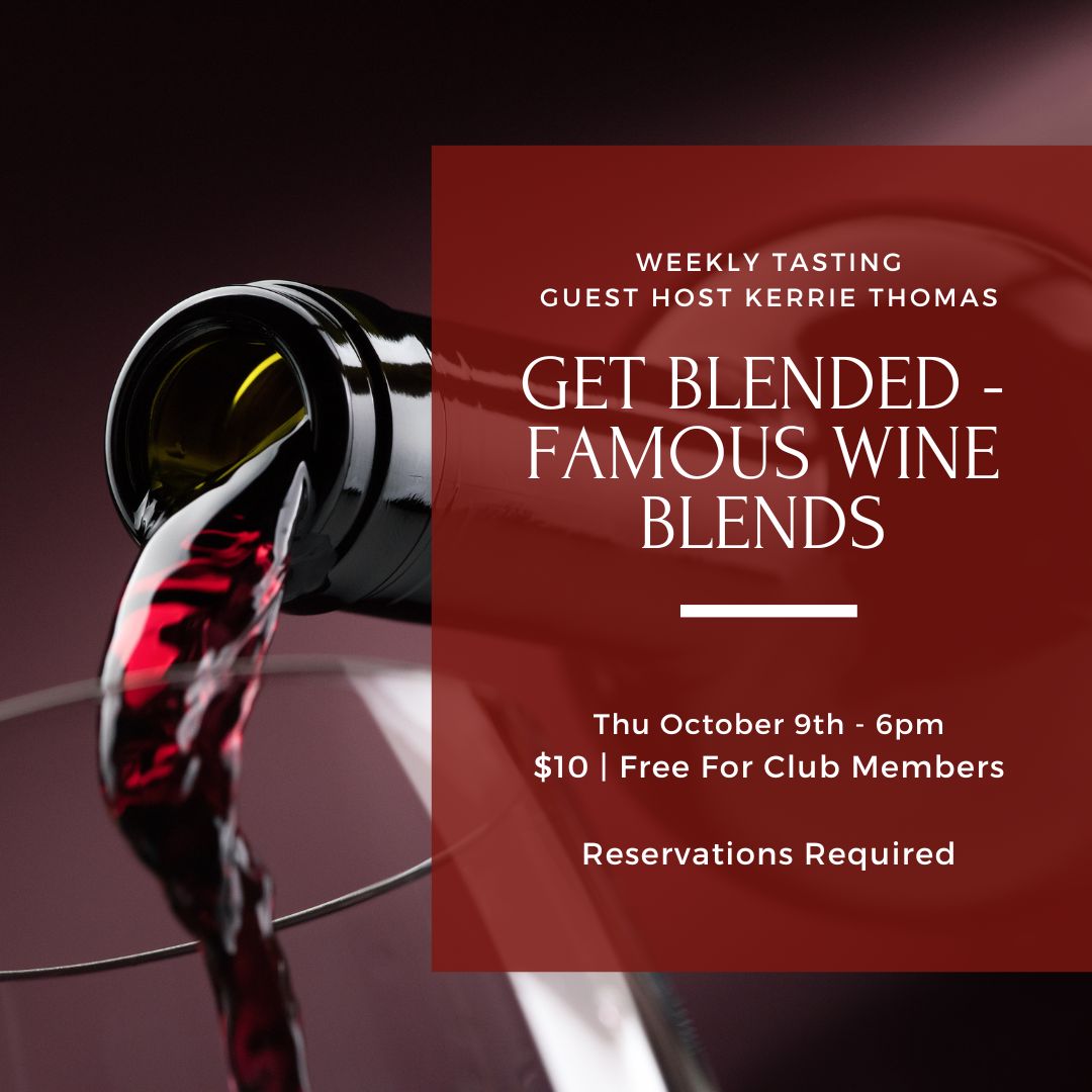 Thursday Tasting - October 9th, 6pm