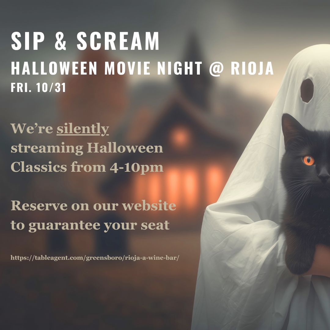 Sip &amp; Scream Halloween Movie Night at Rioja