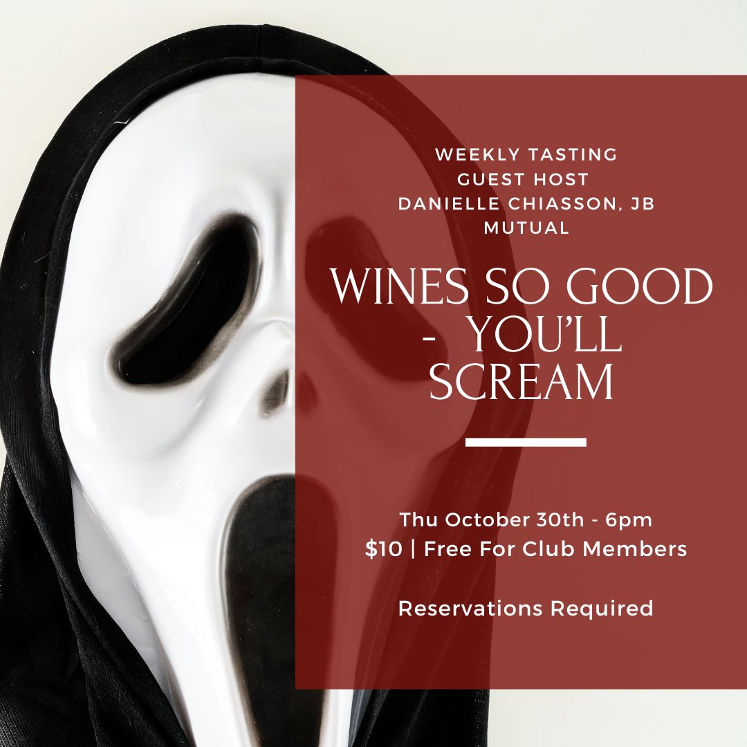 Thursday Tasting - October 30th, 6pm