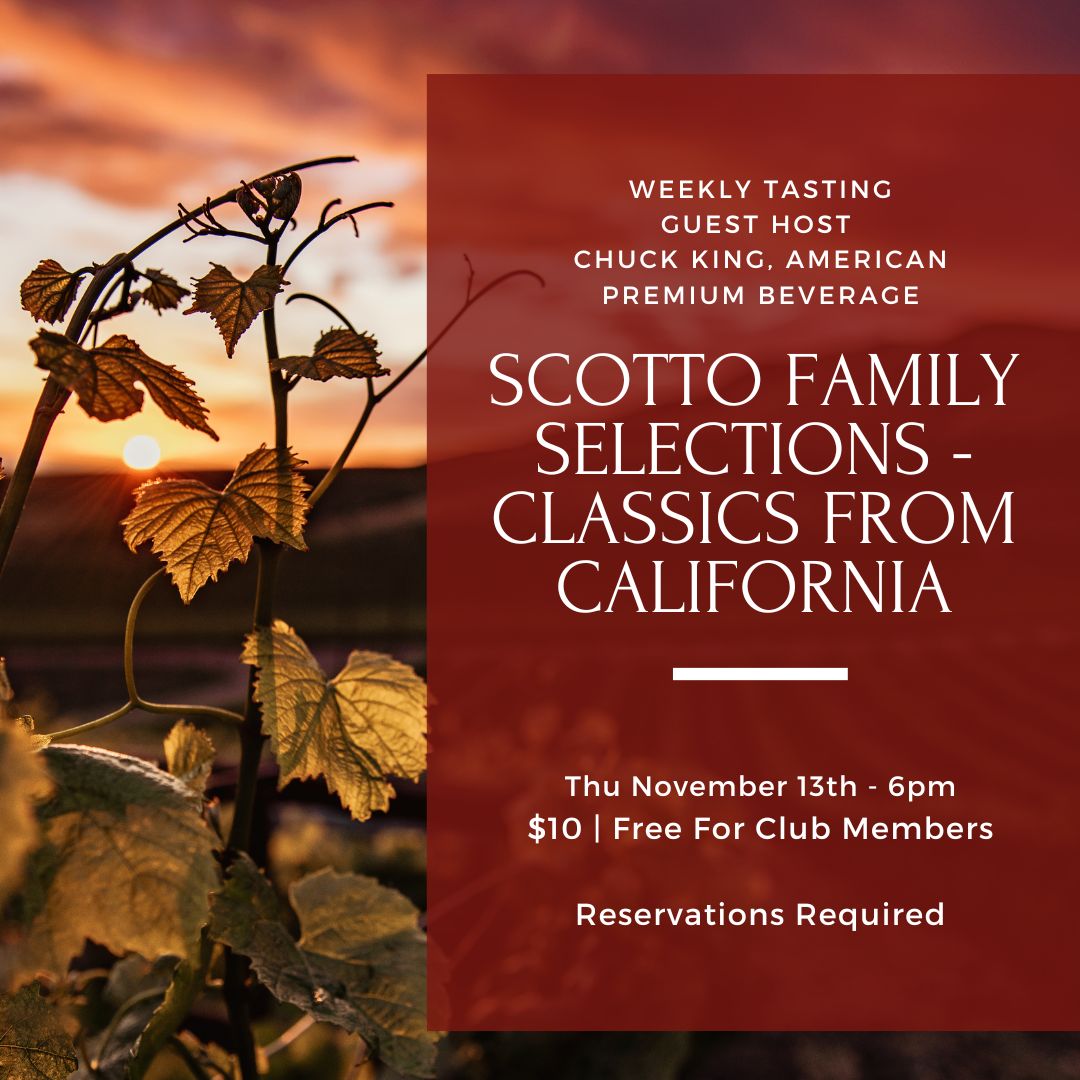 Thursday Tasting - November 13th, 6pm