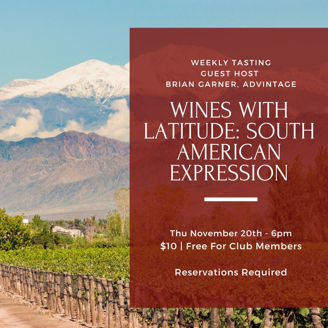 Thursday Tasting - November 20th, 6pm