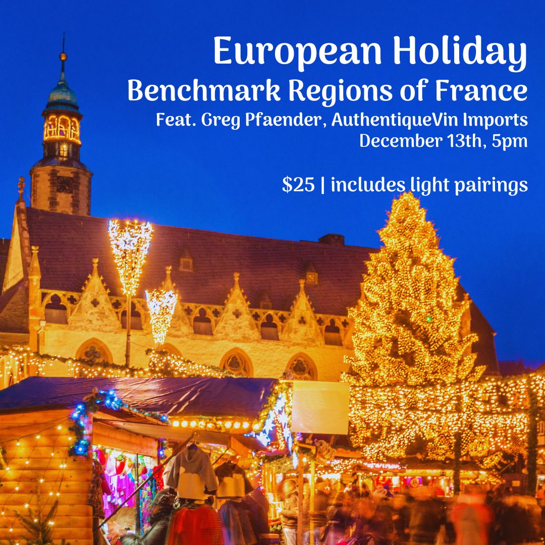 European Holiday Benchmark Regions of France, Sat. Dec. 13th 5pm