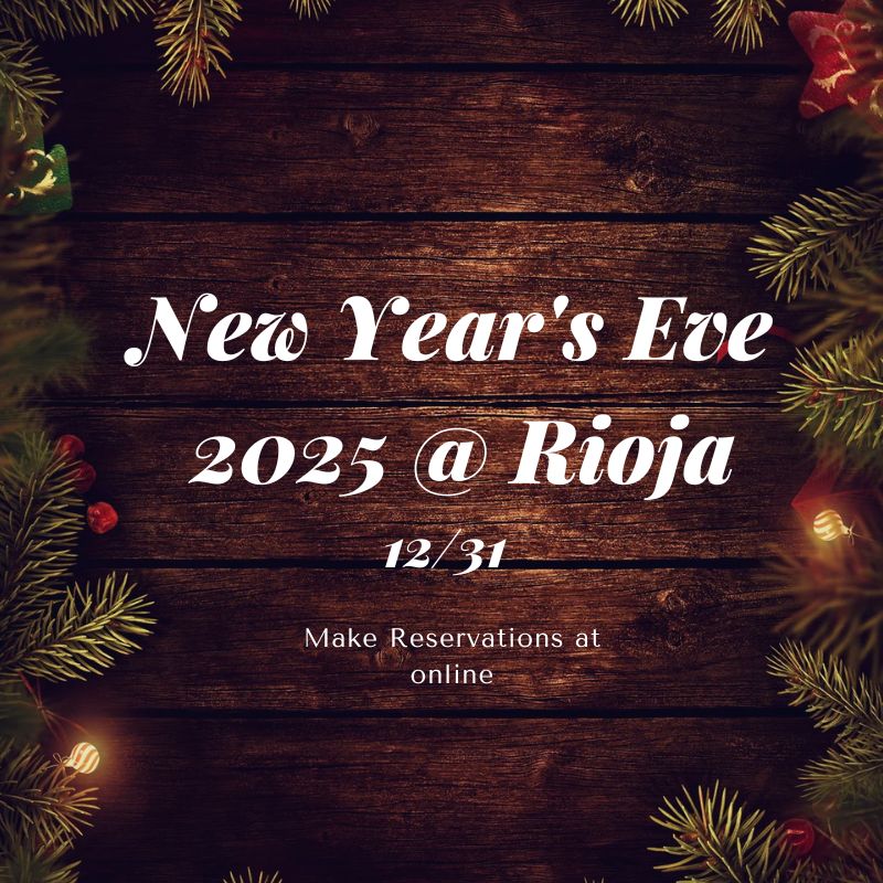 NYE 2025 @ Rioja - 7pm