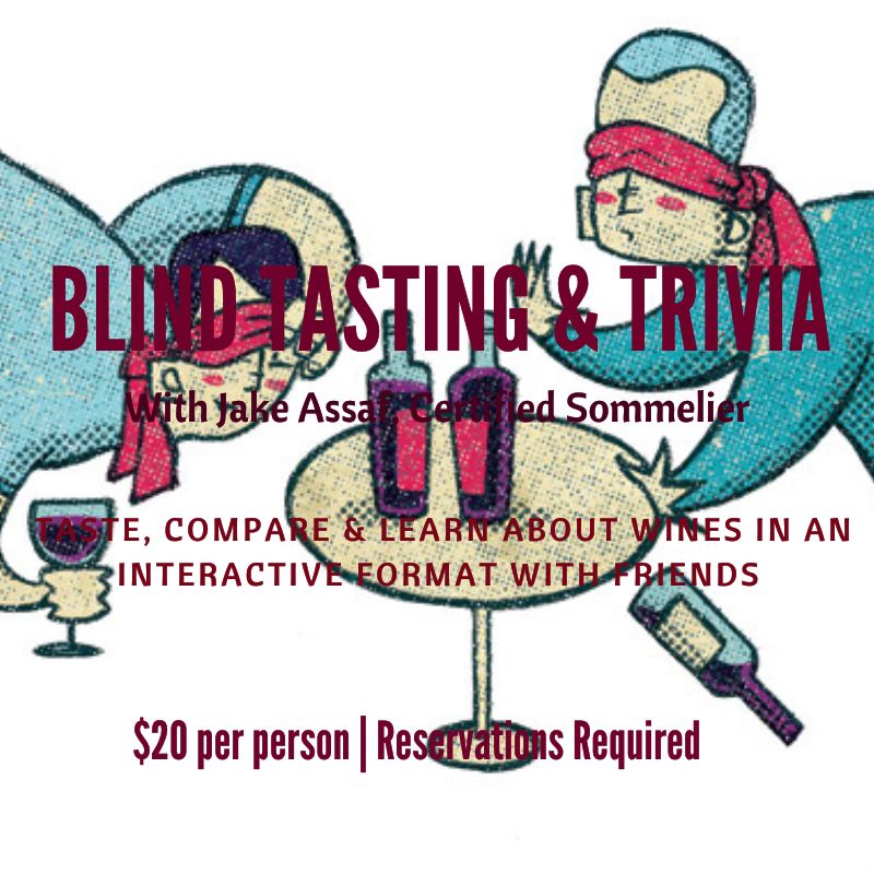 Blind Tasting &amp; Trivia - Monday Jan. 26th - 6pm