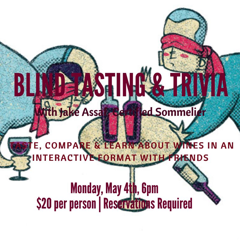 Blind Tasting &amp; Trivia - Monday May 4th - 6pm