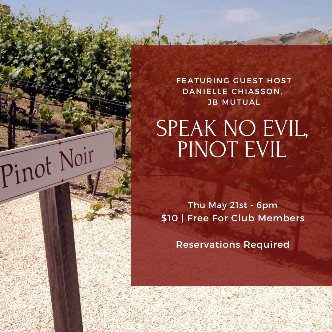 Thursday Tasting, May 21st, 6 PM