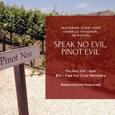 Thursday Tasting, May 21st, 6 PM
