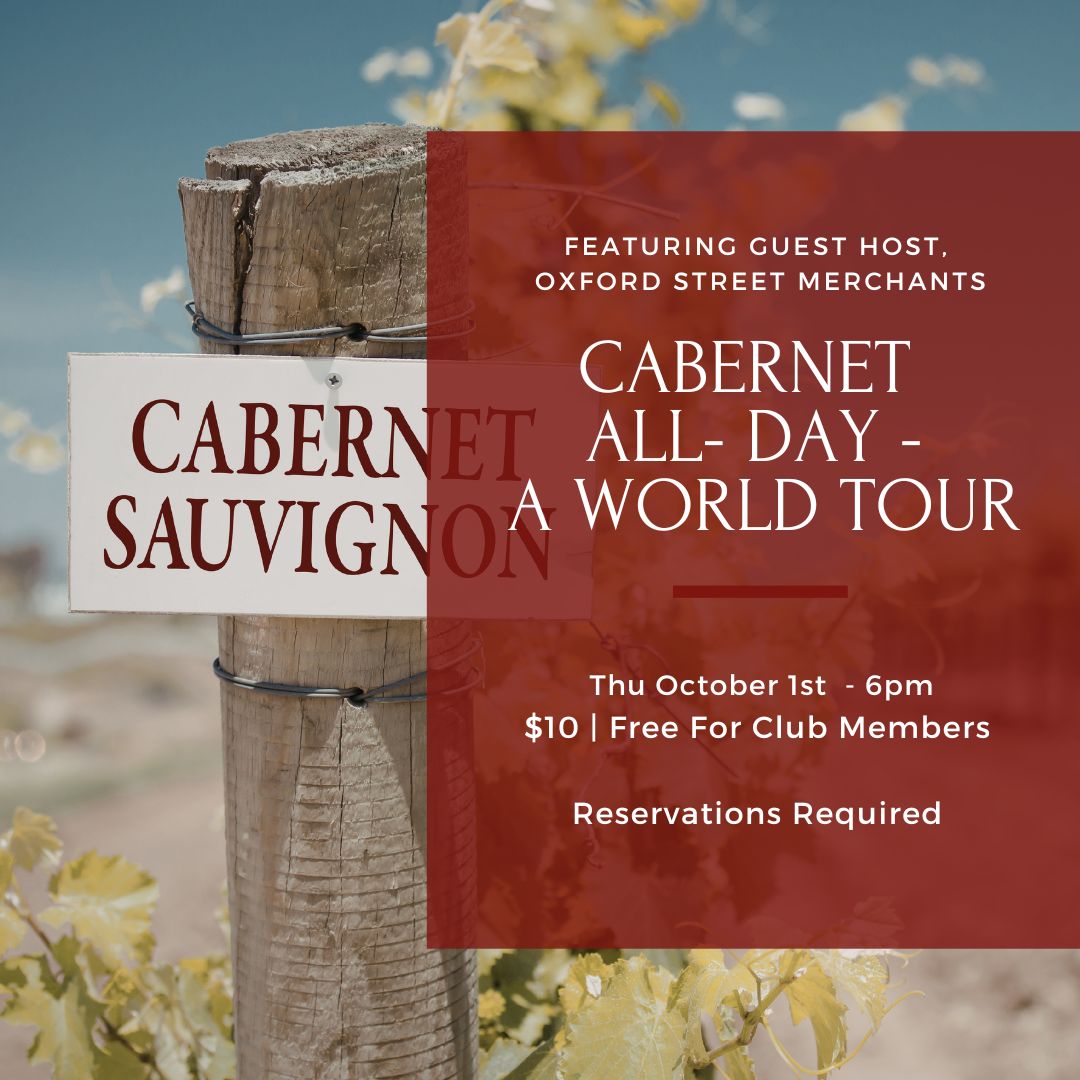 Thursday Tasting, October 1st, 6 PM