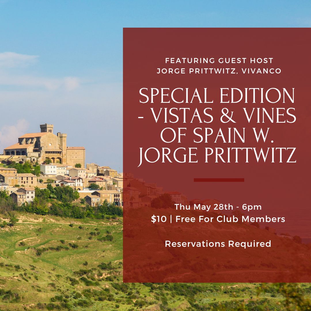 Thursday Tasting, May 28th, 6 PM