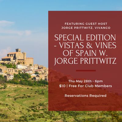 Thursday Tasting, May 28th, 6 PM