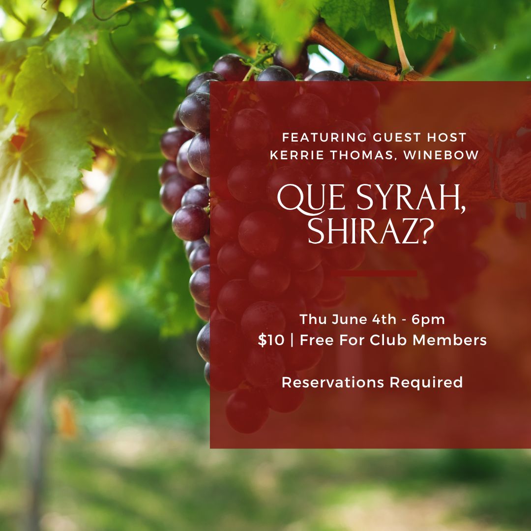 Thursday Tasting – June 4th, 6 PM