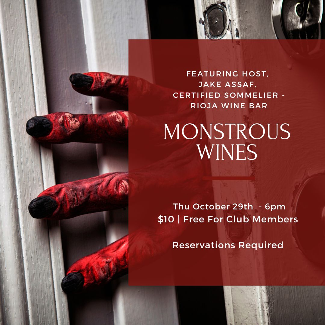 Thursday Tasting – October 29th, 6pm