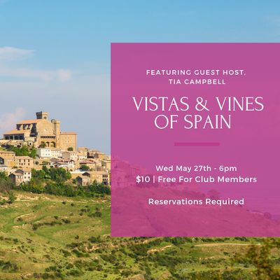 Wednesday Tasting - May 27th, 6pm