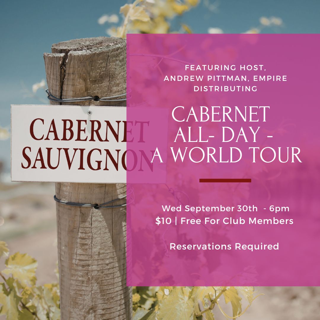 Wednesday Tasting - September 30th, 6pm