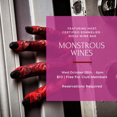 Wednesday Tasting - October 28th, 6pm