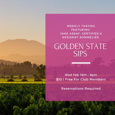Wednesday Tasting - February 18th, 6pm