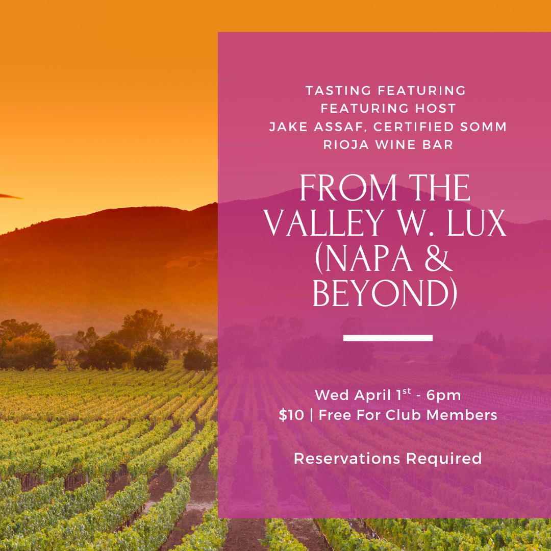 Wednesday Tasting - April 1st, 6pm