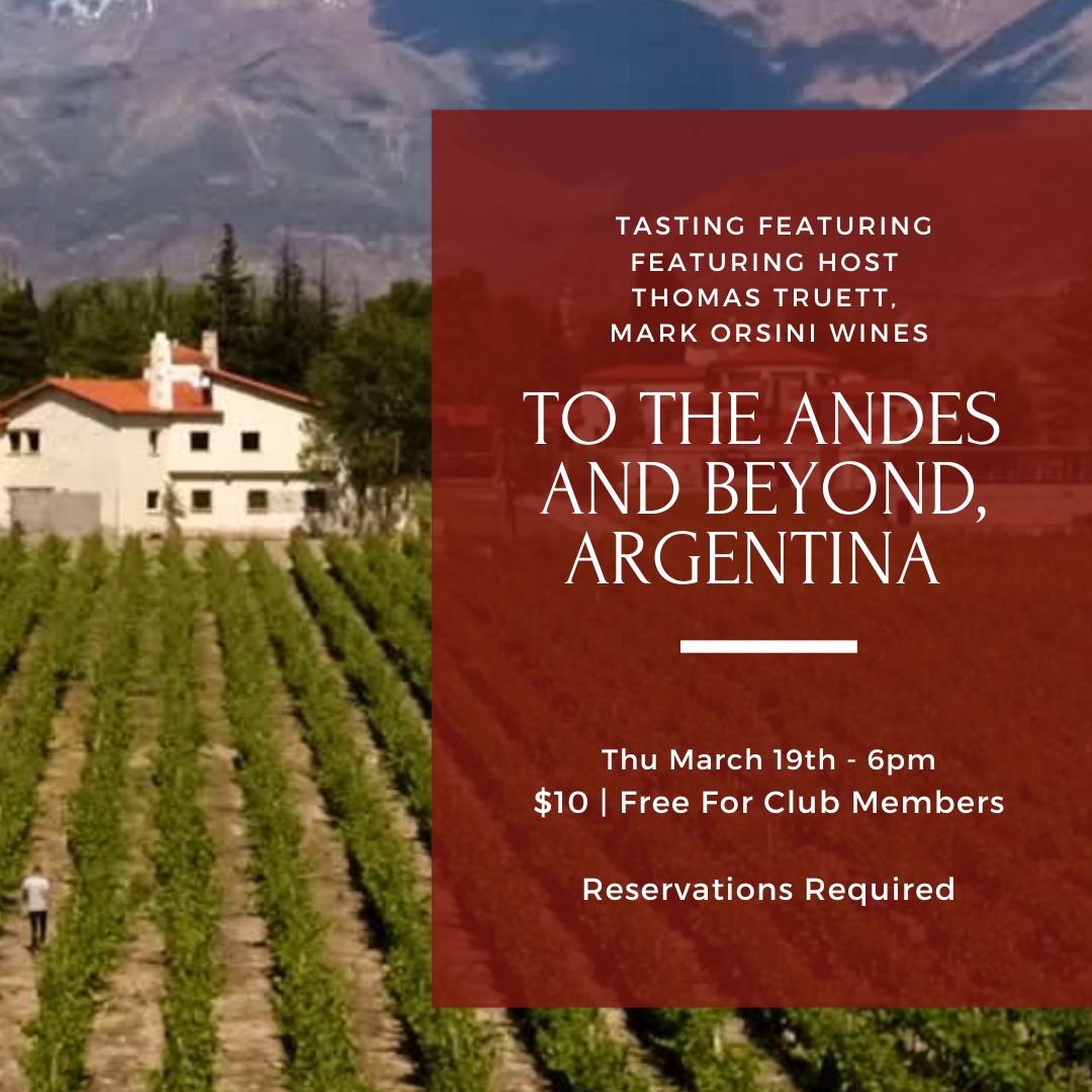 Thursday Tasting - March 19th, 6pm