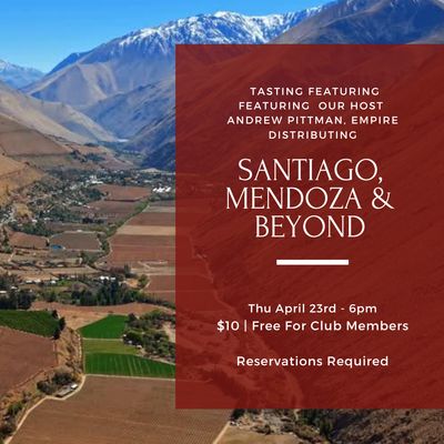 Thursday Tasting - April 23rd, 6pm