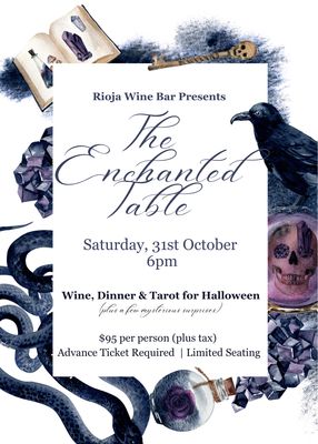 The Enchanted Table - Halloween Dinner Party, Sat. 10/31, 6pm