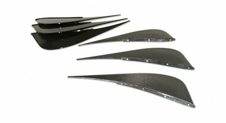 NOVITEC CARBON REAR DIFFUSER FINS - FERRARI 458 ITALIA / SPIDER