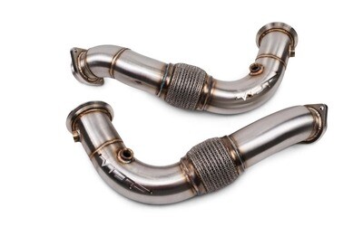 VRSF Stainless Steel Race Downpipes for V8 N63 08-16 BMW 550i, 650i, 750Li, X5, X6 X5M & X6M