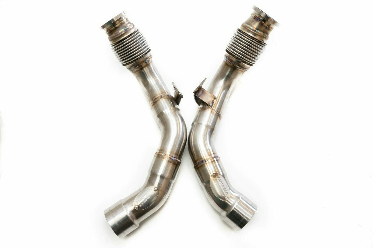 BMW M5 F90 Secondary Cat Bypass Pipes