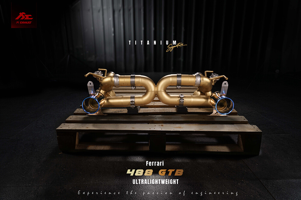 FI Valvetronic Titanium Signature Exhaust System Ferrari 488 GTB
