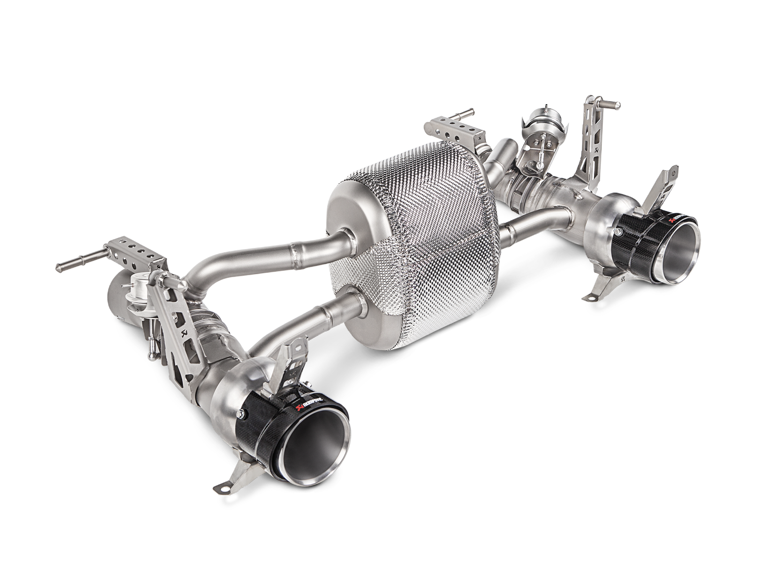Akrapovic 16-17 Ferrari 488 GTB/488 Spyder Slip-On Line (Titanium) w/ Carbon Tips
