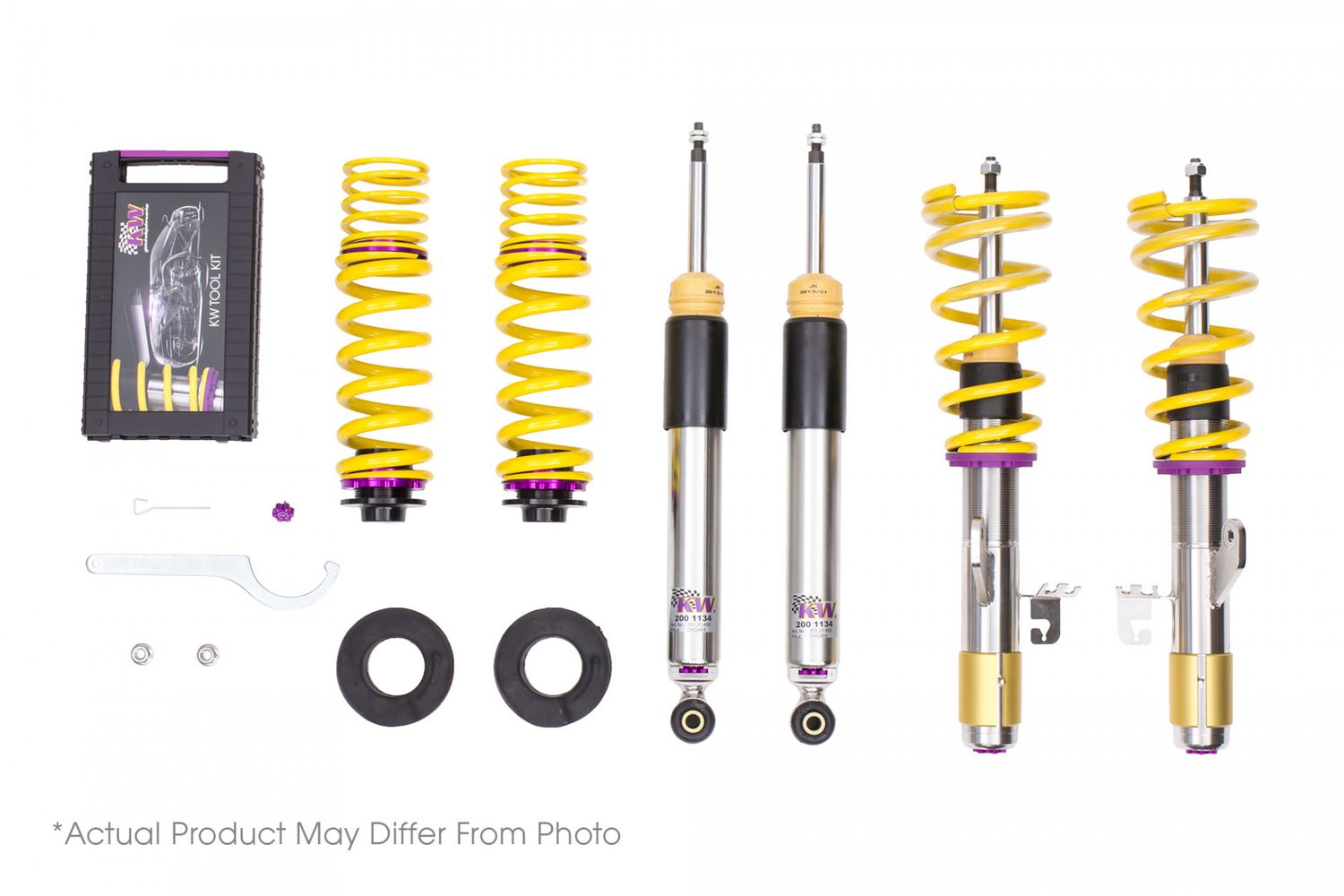 KW Suspensions 352200EB KW V3 Coilover Kit Bundle - BMW M3 (G80); M4 (G82); 2WD; incl Comp.