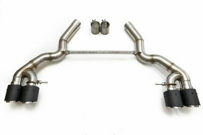 BMW M5 F90 Muffler Bypass Pipes with Quad Style Tips