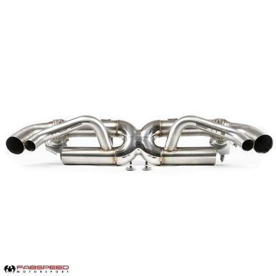 Fabspeed Porsche 992 Twin Turbo / Twin Turbo S Cat-Back Valved Maxflo Exhaust System (2021+)