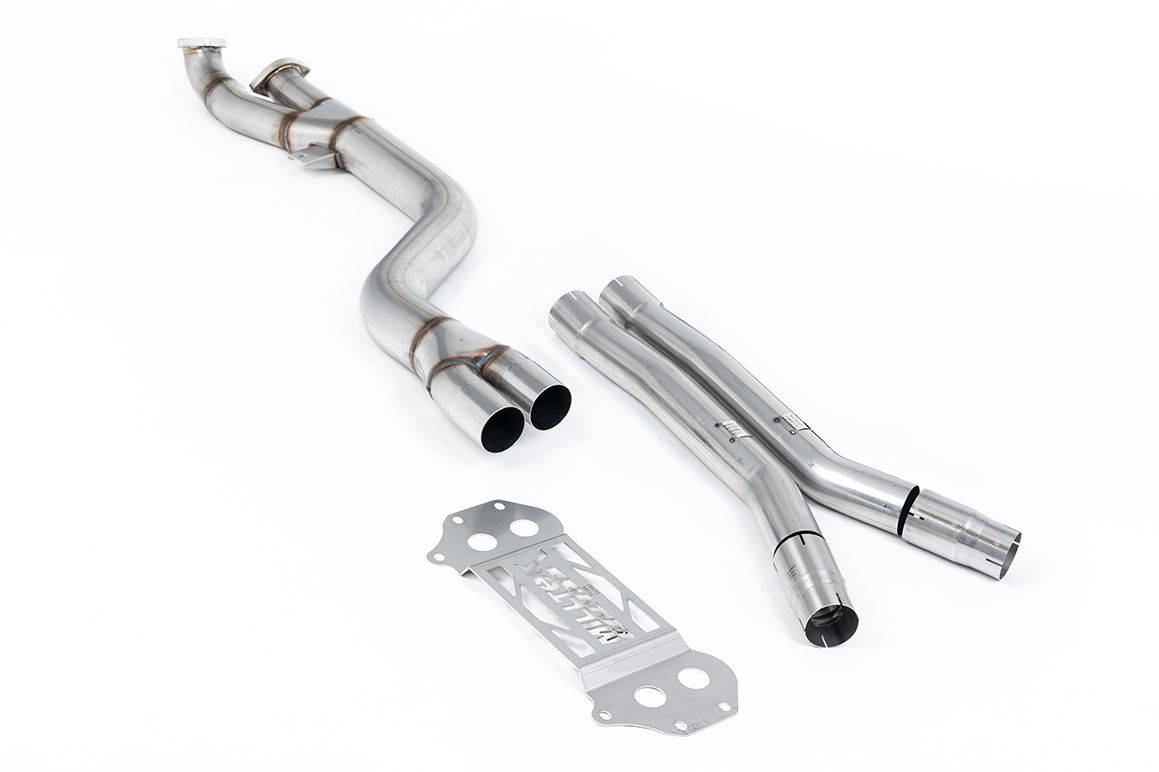 Milltek Single Pipe 102mm (4" inch) - Non Resonated to OE Axle Back Only