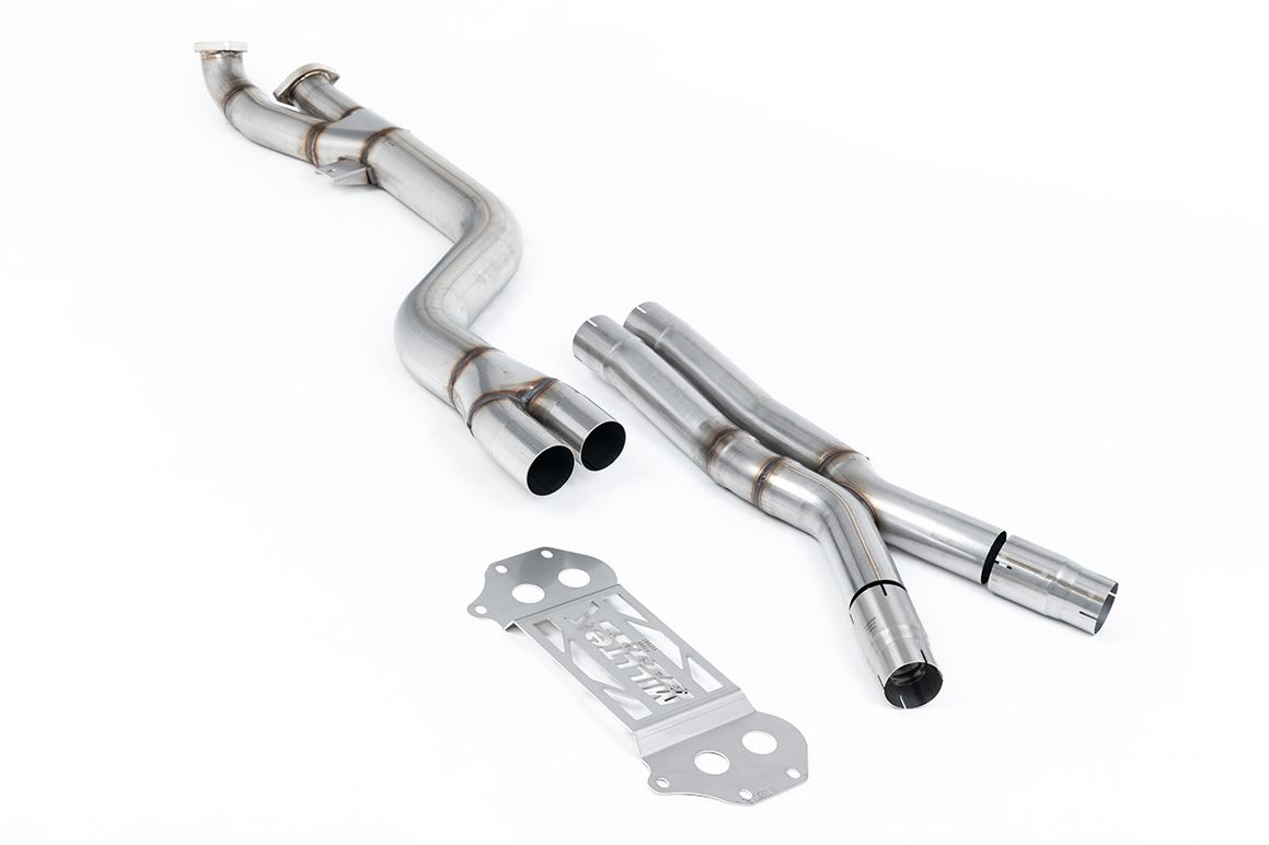 Milltek Single Pipe 102mm (4" inch) - X Pipe to OE Axle Back Only