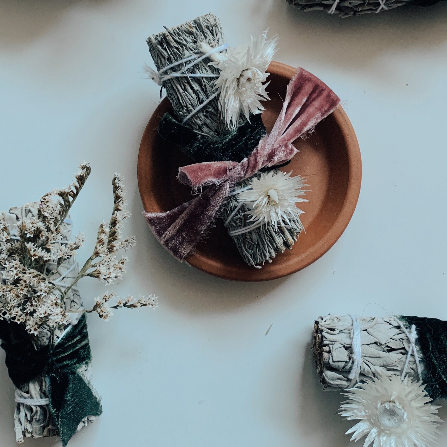 Sage Stick Smudge Tray