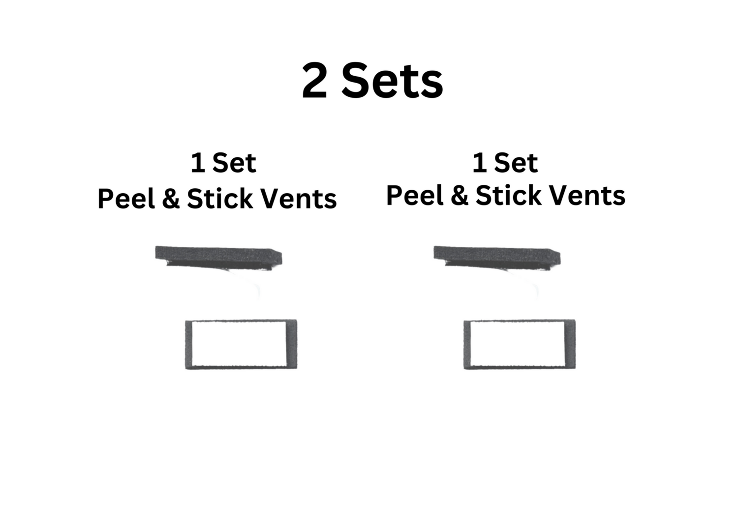 2 Sets - Peel & Stick Vents