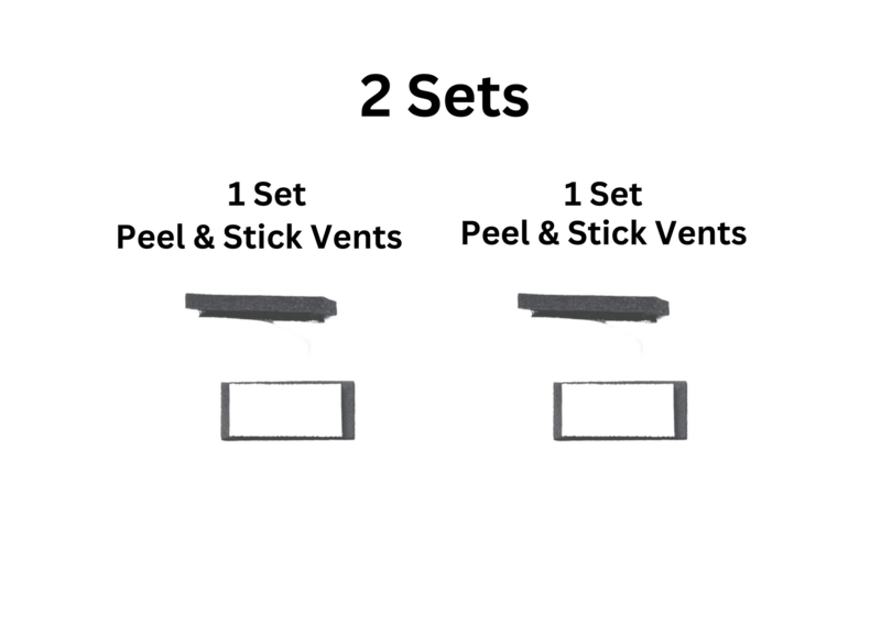 2 Sets - Peel & Stick Vents