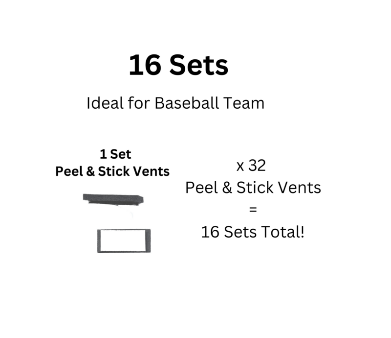 16 Sets - Peel & Stick Vents