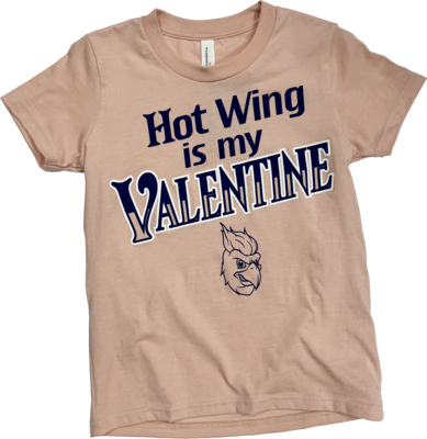 Kid's Hot Wing Valentine T Shirt