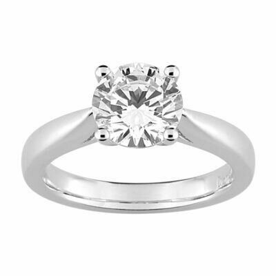 Solitaire diamant synthétique 2ct