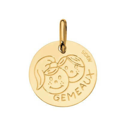 Médaille Zodiaque Gemeaux