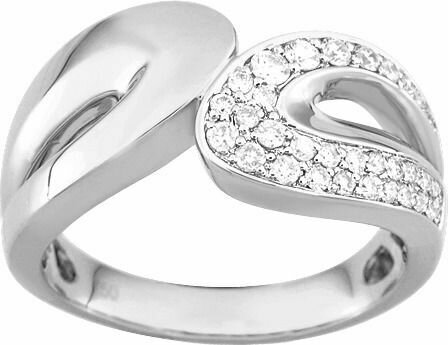 Bague Diamant 0.30ct Or 750 Blanc