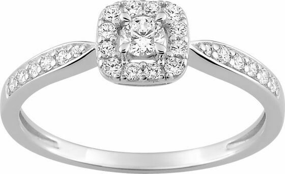 Bague Diamant 0.29ct Gh-Si Or 750 Blanc