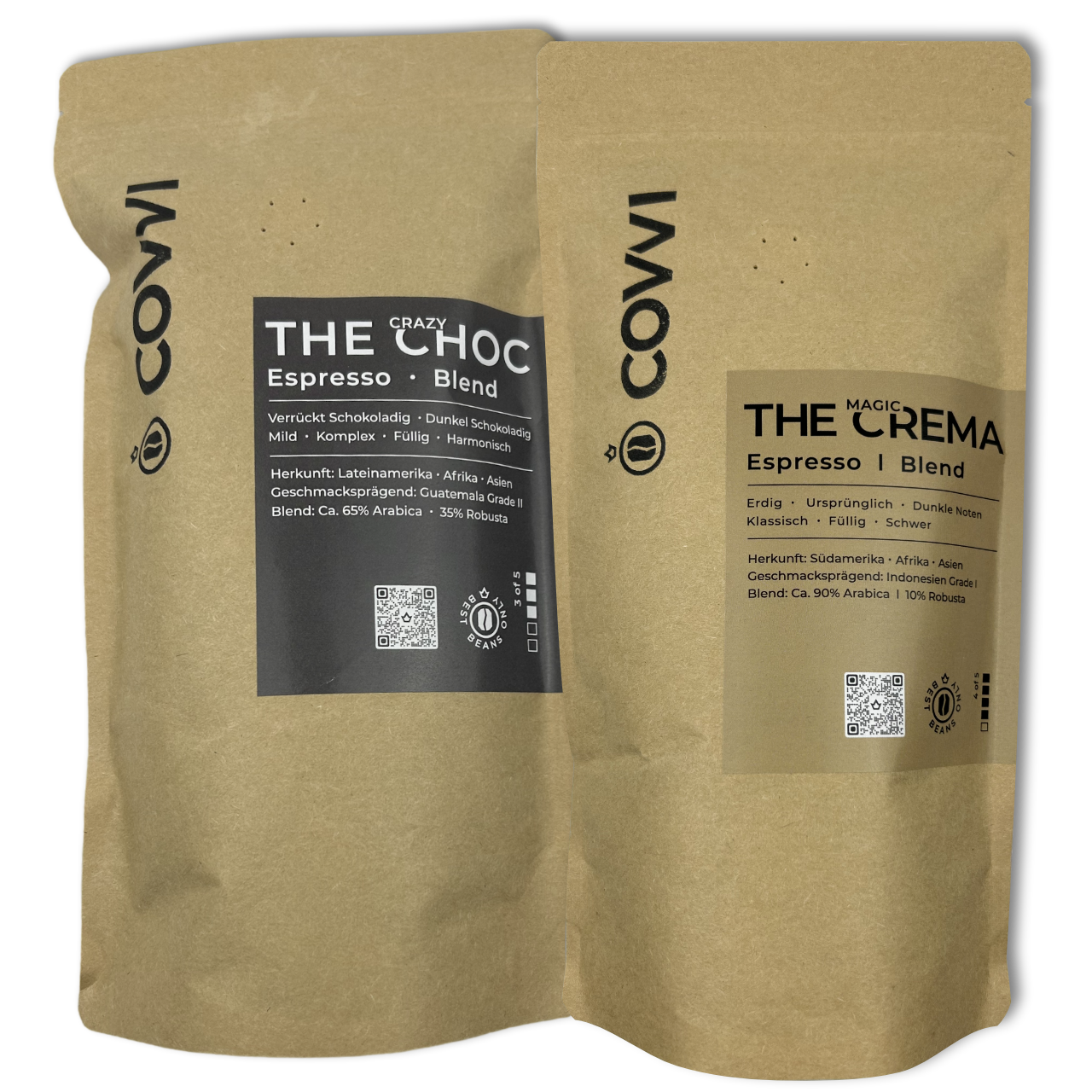 THE CHOC + THE CREMA ESPRESSO 2x 250g