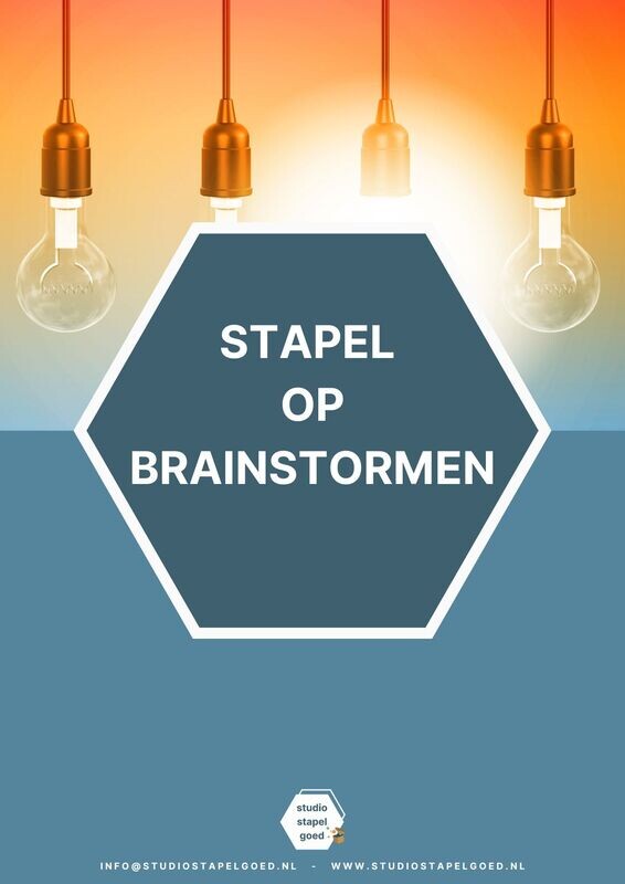 E-Book Stapel op brainstormen