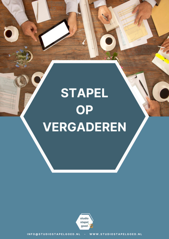 E-book Stapel op vergaderen