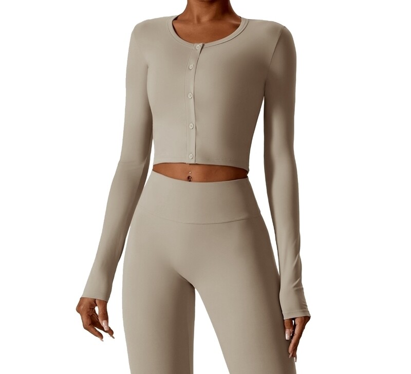 -بدله رياضيه قطعتين لون skin