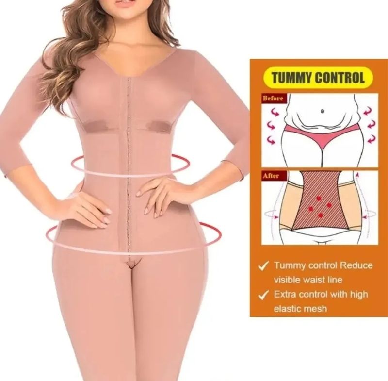 مشد كامل للجسم  كَلومبي قطن مع سترج Bl8665 يشد الجسم كامل