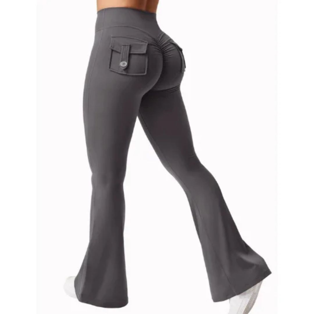 Bootcut pants gray