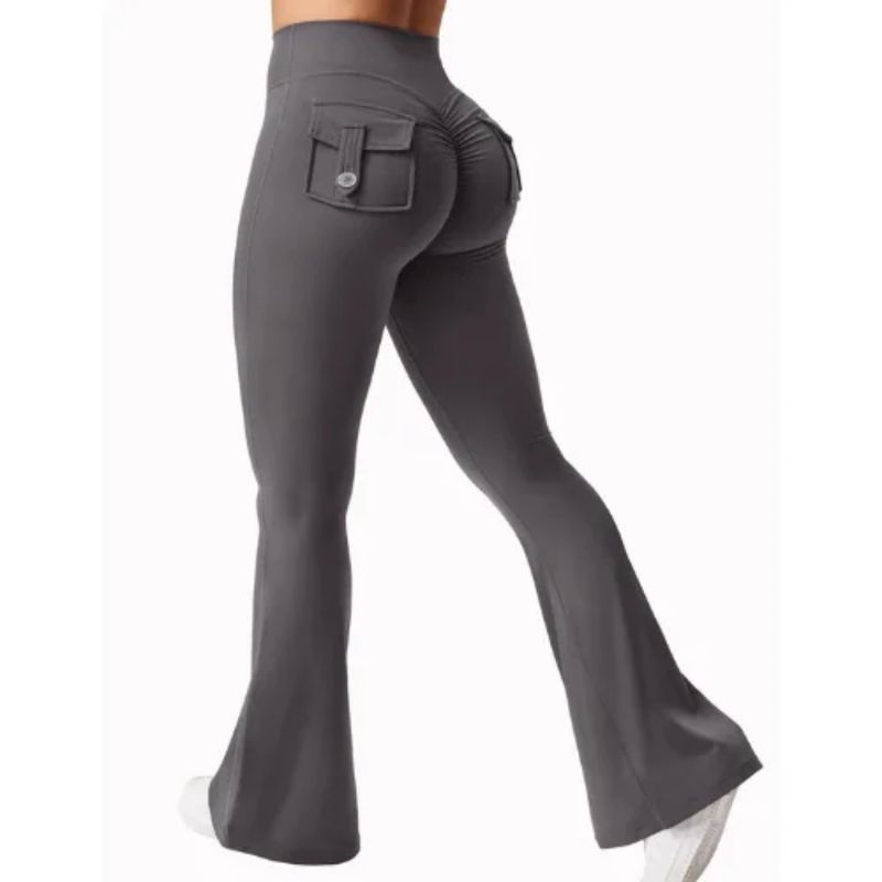 Bootcut pants gray